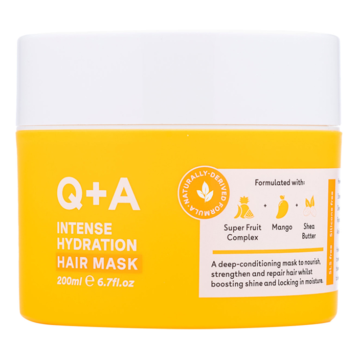 Q+A Intense Hydration Hair Mask — маска для інтенсивного зволоження волосся, 200 мл