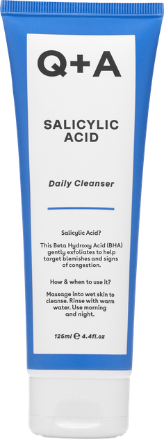 Q+A Очищувальний засіб для обличчя з саліциловою кислотою Salicylic Acid Cleanser 125 мл — купити в Україні