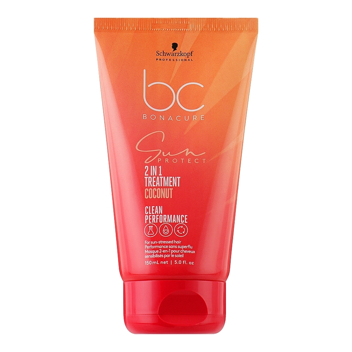 Сонцезахисна маска для волосся 2-в-1 "Кокос" Schwarzkopf Professional, 75 мл
