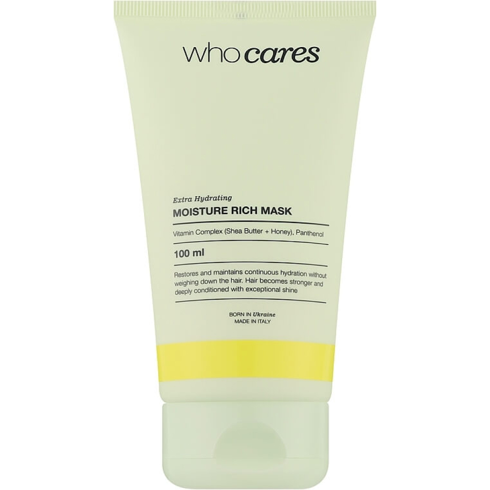 Увлажняющая маска для сухих и поврежденных волос Moisture Rich Mask Who Cares, 100  мл