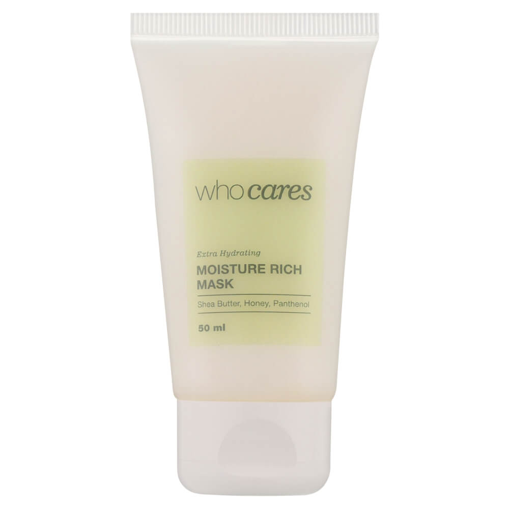 Маска зволожувальна для сухого та пошкодженого волосся (міні) Moisture Rich Mask Who Cares, 50 мл