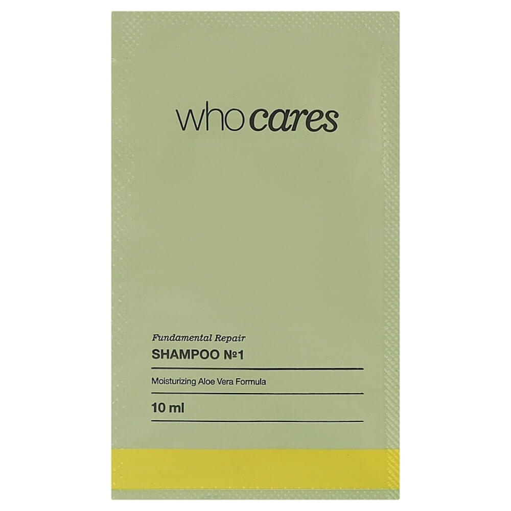 Шампунь живильний для сухого та пошкодженого волосся (пробник) Fundamental Repair Shampoo №1 Who Cares, 10 мл