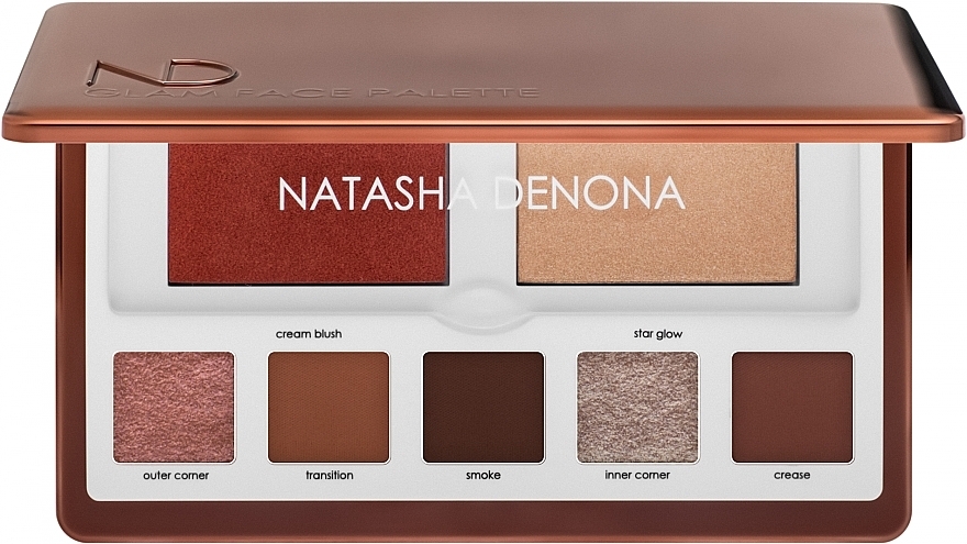 Natasha Denona палетка теней и румян Glam Face Palette 13 г — купить в Украине